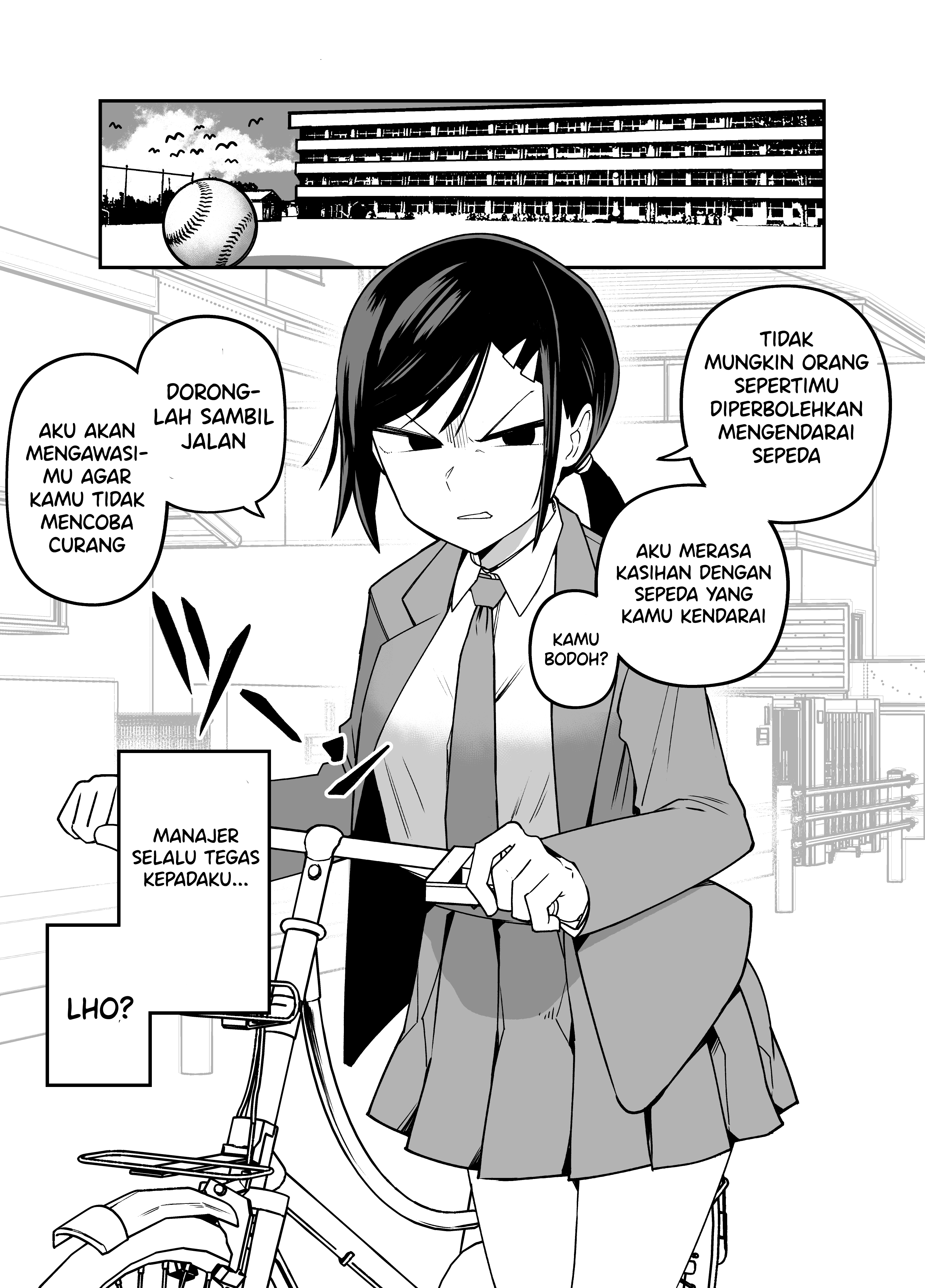 The Manager of the Baseball Club Is Strict Only With Me Chapter 3 - halaman 1