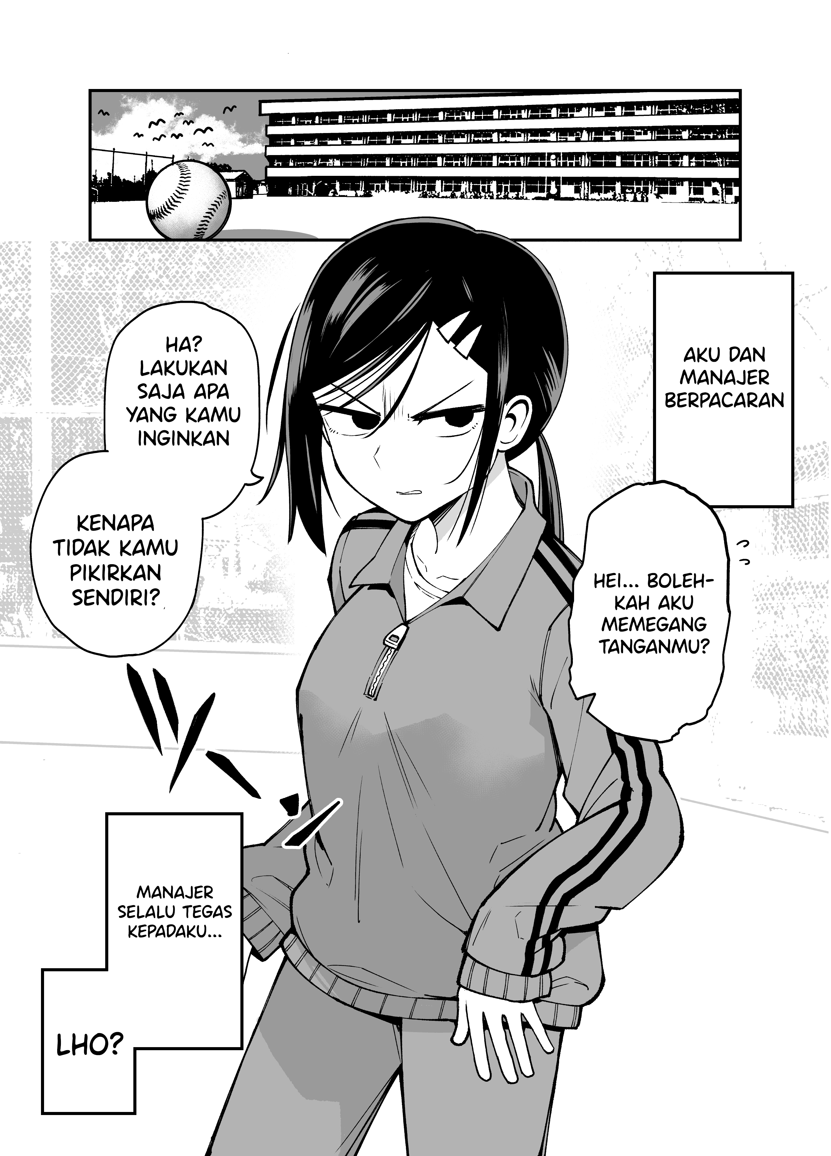 The Manager of the Baseball Club Is Strict Only With Me Chapter 8 - halaman 1