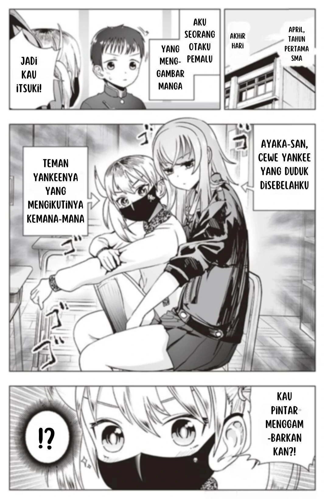 The Many Weaknesses of Ayaka the Yankee JK Chapter 11 - halaman 1