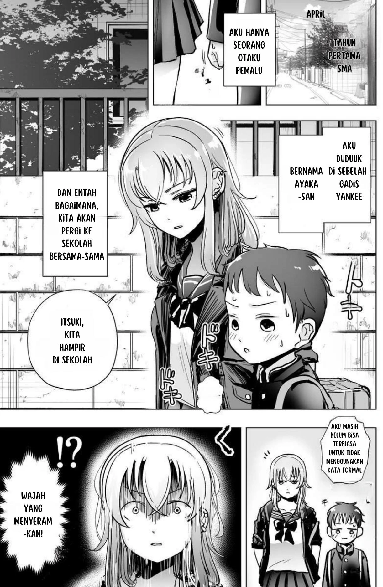 The Many Weaknesses of Ayaka the Yankee JK Chapter 3 - halaman 1