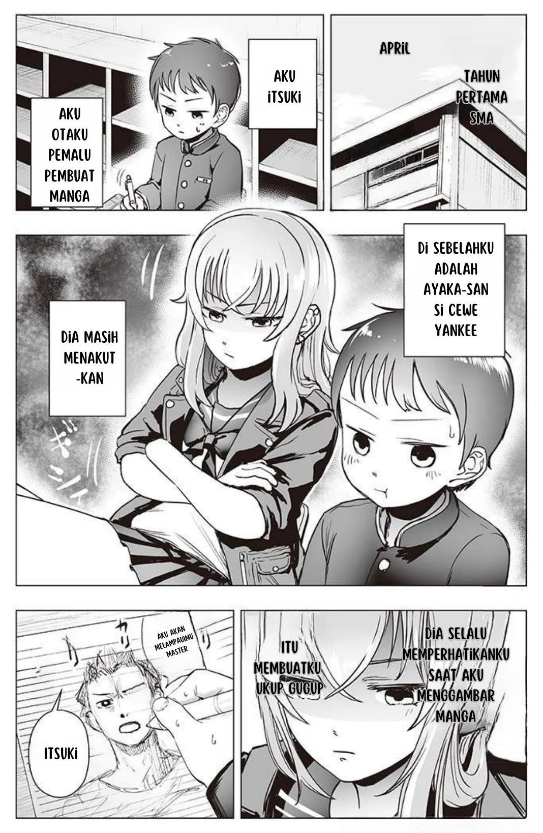 The Many Weaknesses of Ayaka the Yankee JK Chapter 4 - halaman 1