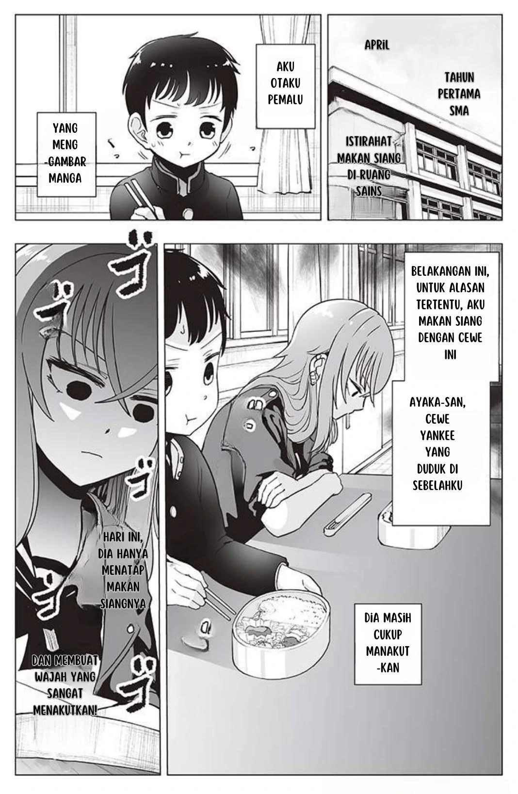 The Many Weaknesses of Ayaka the Yankee JK Chapter 7 - halaman 1