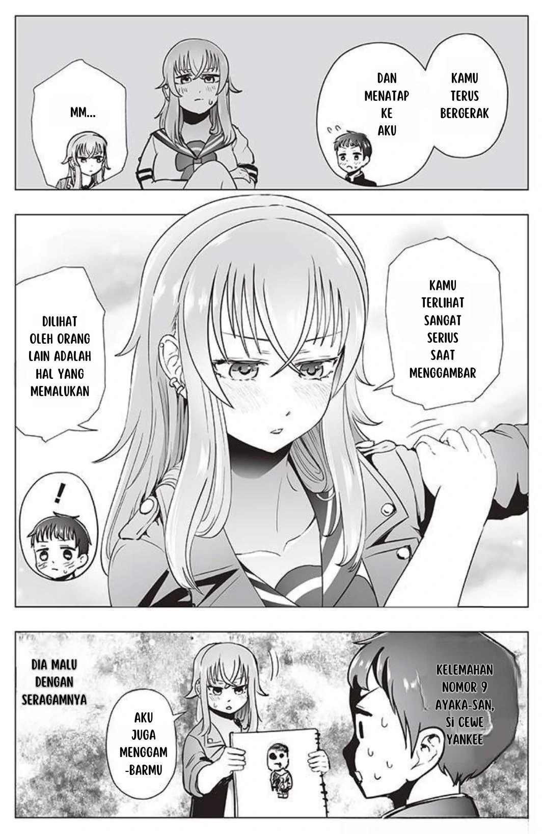 The Many Weaknesses of Ayaka the Yankee JK Chapter 8 - halaman 4