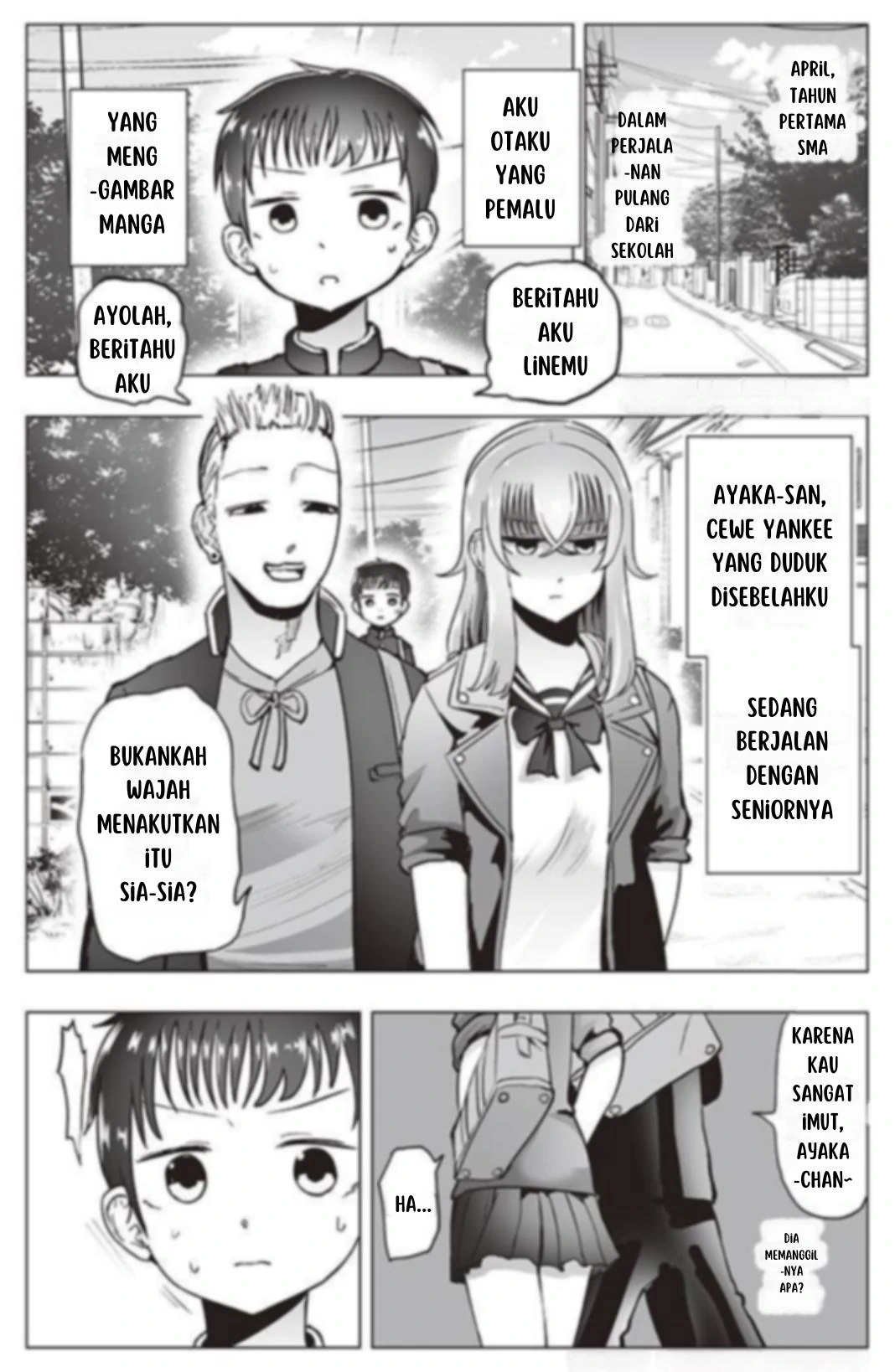 The Many Weaknesses of Ayaka the Yankee JK Chapter 9 - halaman 1