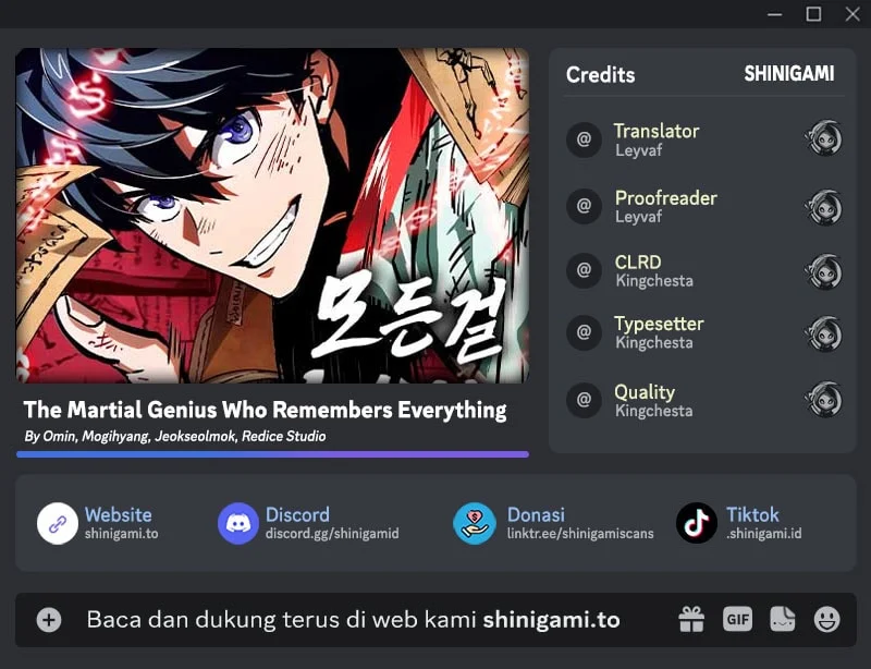 The Martial Genius Who Remembers Everything Chapter 7 - halaman 1