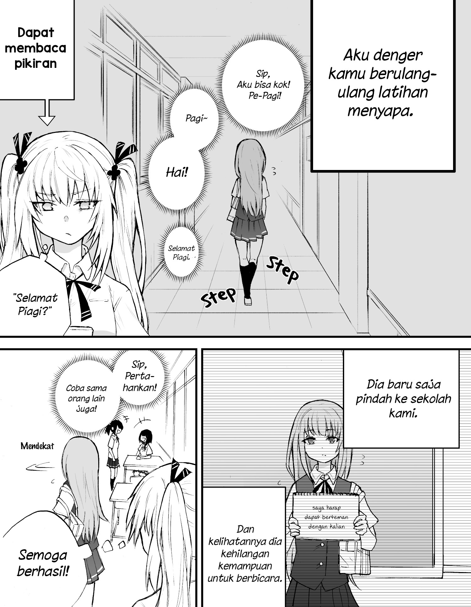The Mute Girl and Her New Friend (Webcomic) Chapter 2 - halaman 2