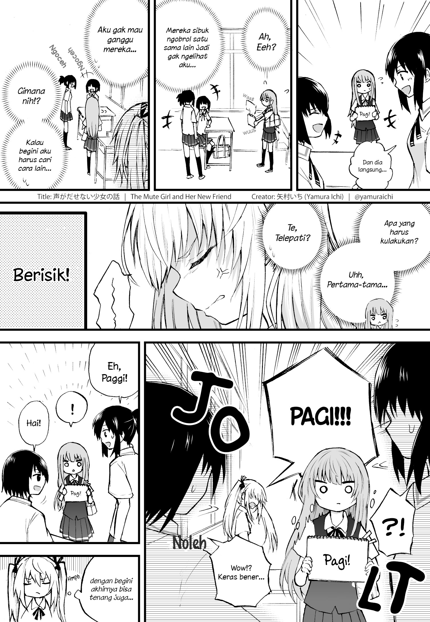 The Mute Girl and Her New Friend (Webcomic) Chapter 2 - halaman 3
