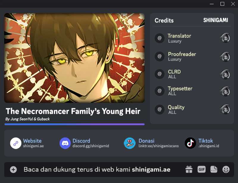 The Necromancer Family's Young Heir Chapter 11 - halaman 1