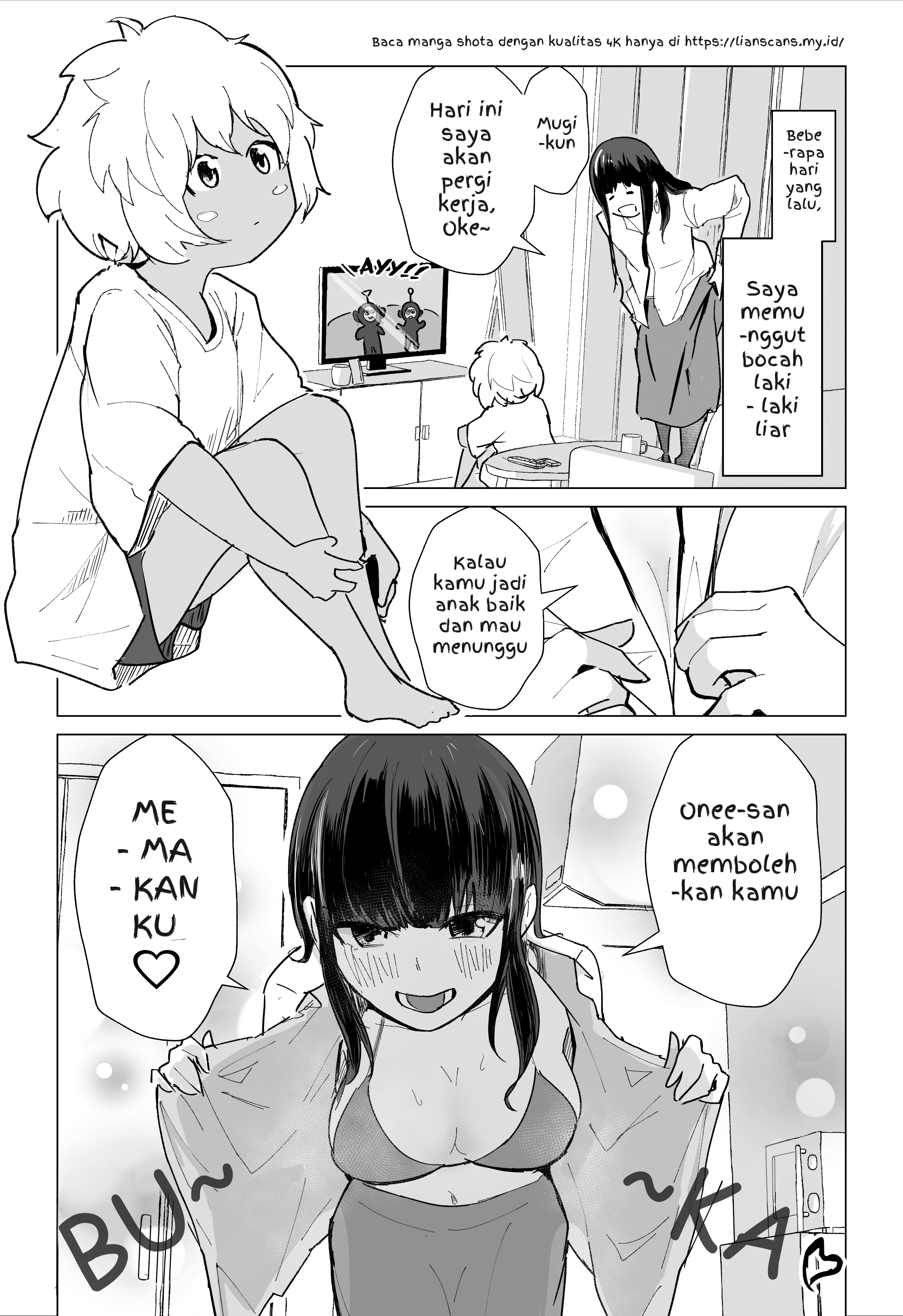 The Office-Lady Who Took in a Wild Shota Chapter 3 - halaman 1