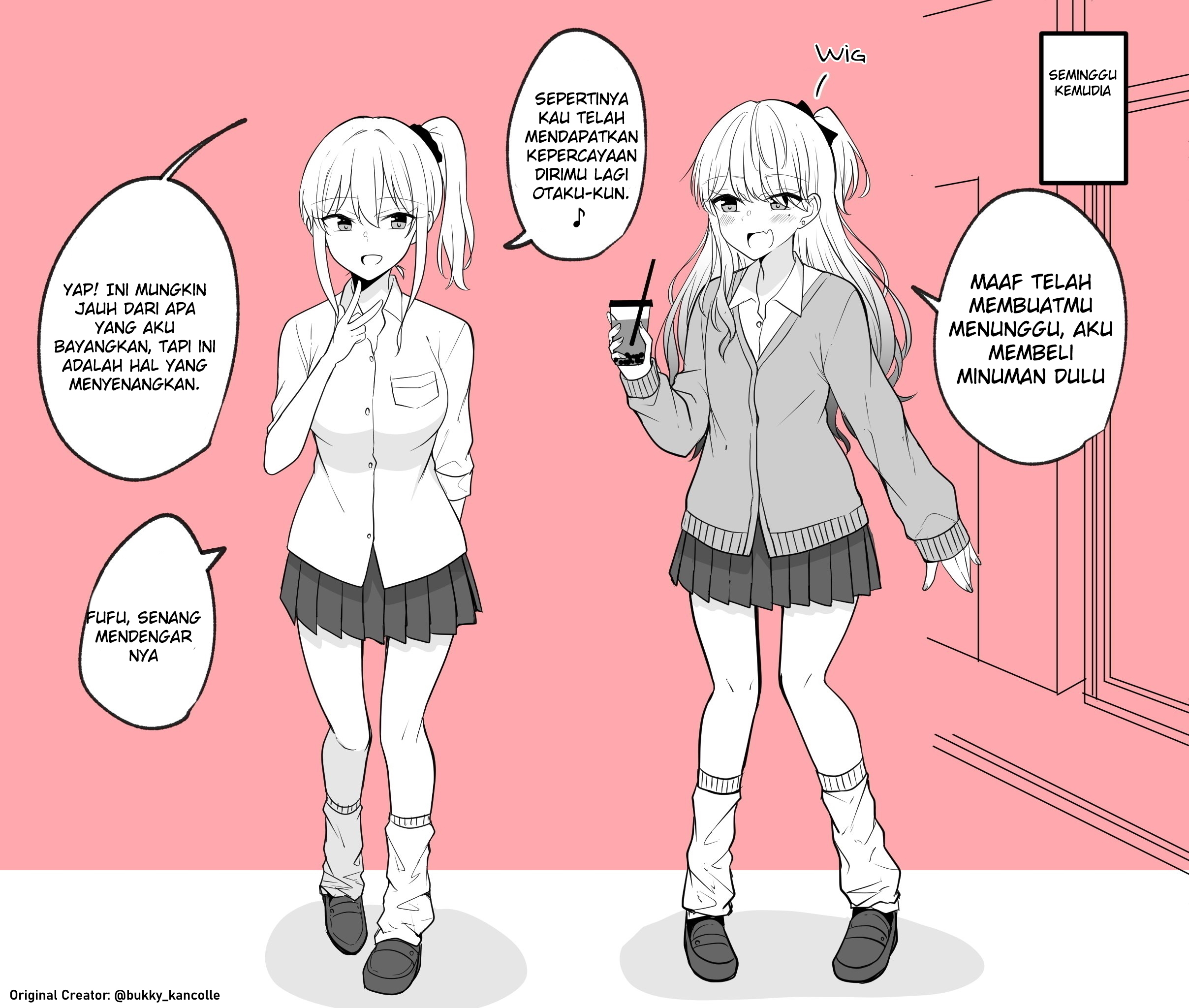 The Otaku who turned into a Gal because of a Otaku-Friendly Gal. Chapter 0 - halaman 4