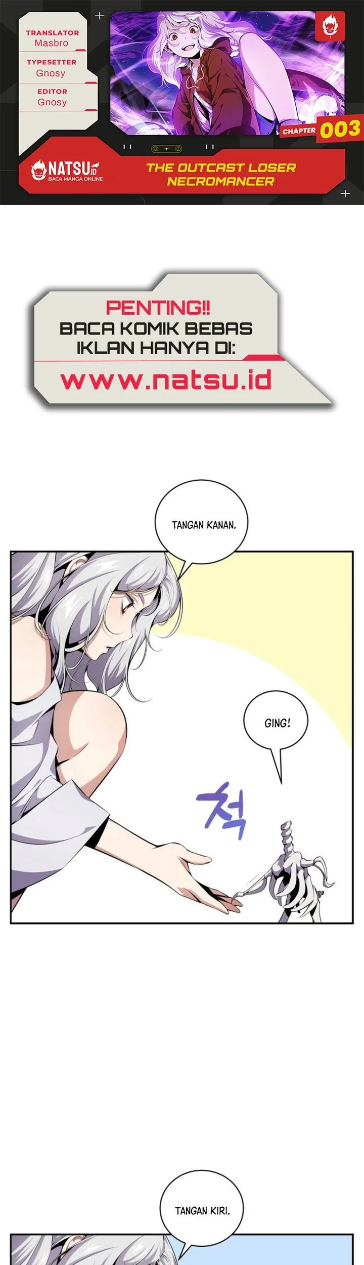 The Outcast Loser Necromancer Chapter 3 - halaman 1