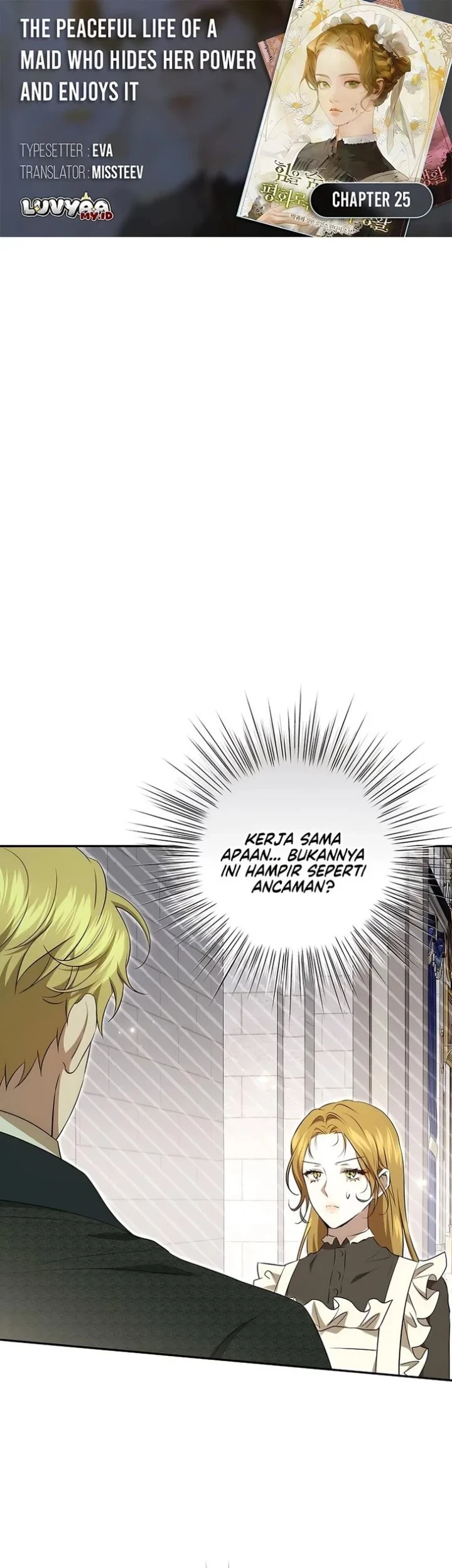 The Peaceful Life of a Maid Who Hides Her Power and Enjoys It Chapter 25 - halaman 1