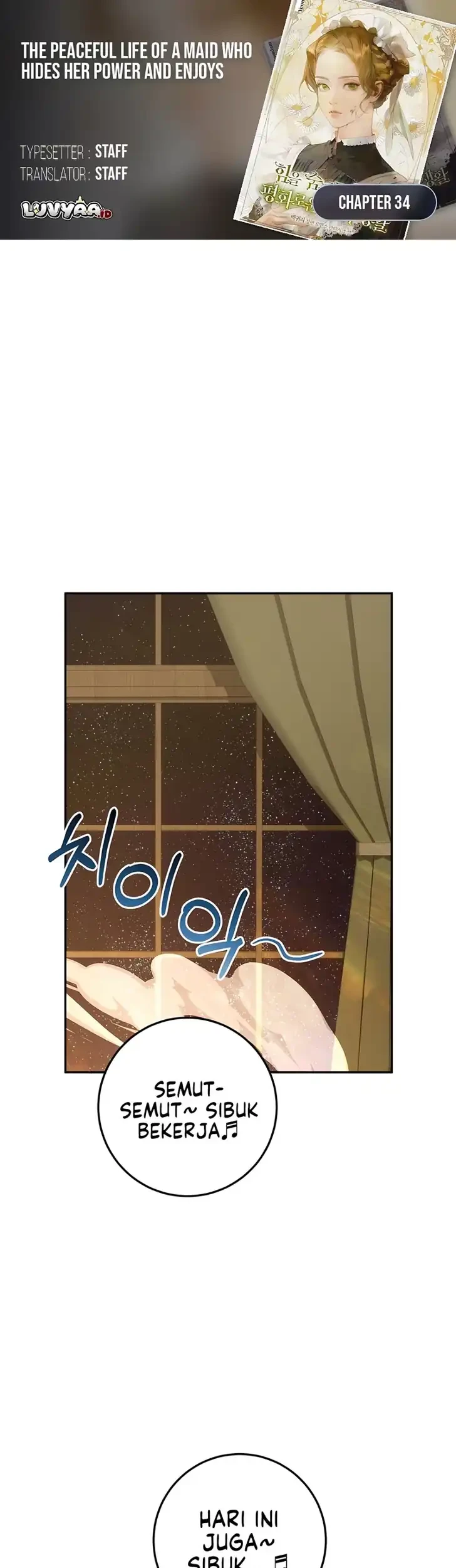 The Peaceful Life of a Maid Who Hides Her Power and Enjoys It Chapter 34 - halaman 1