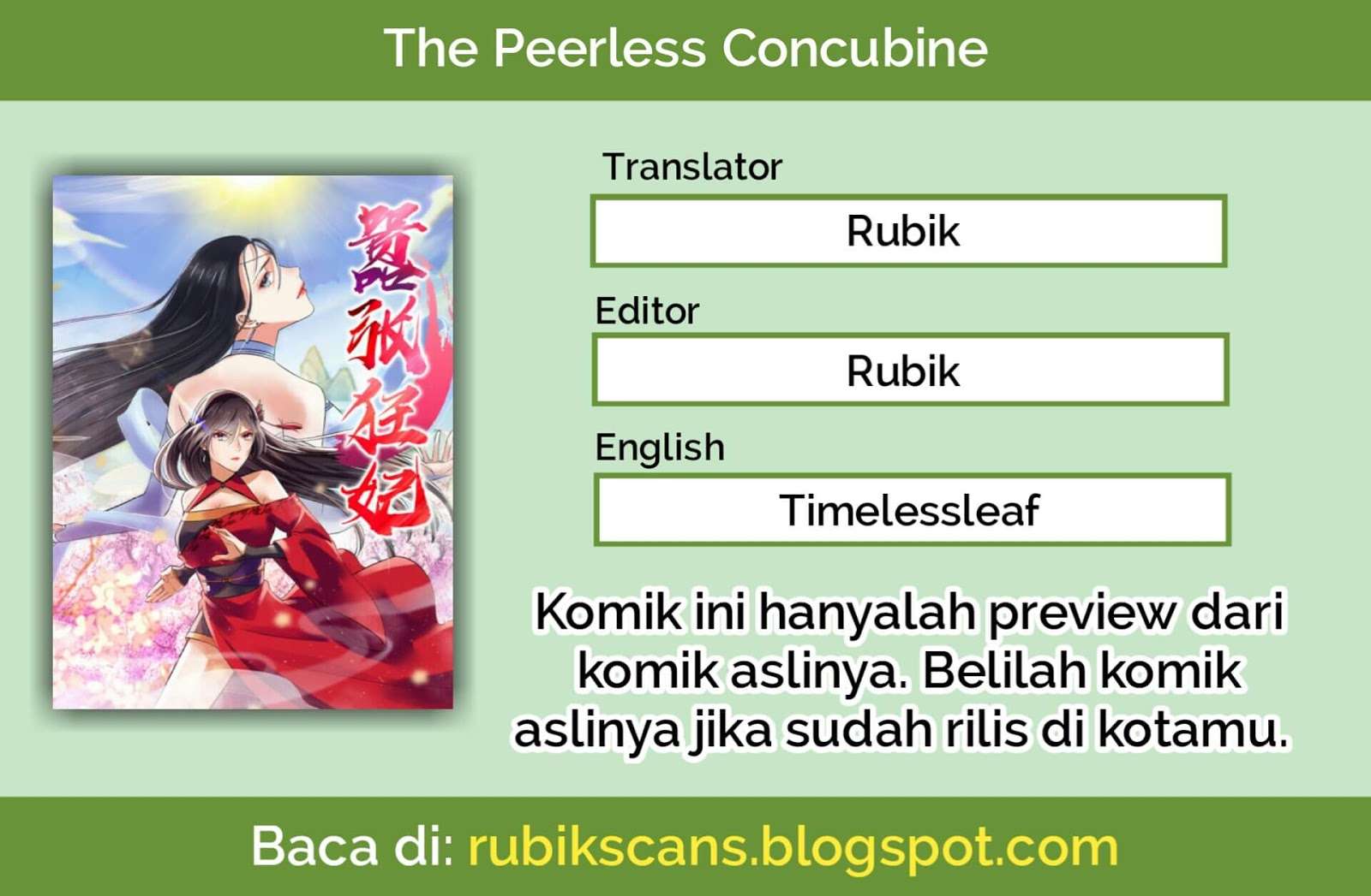 The Peerless Concubine Chapter 2 - halaman 1