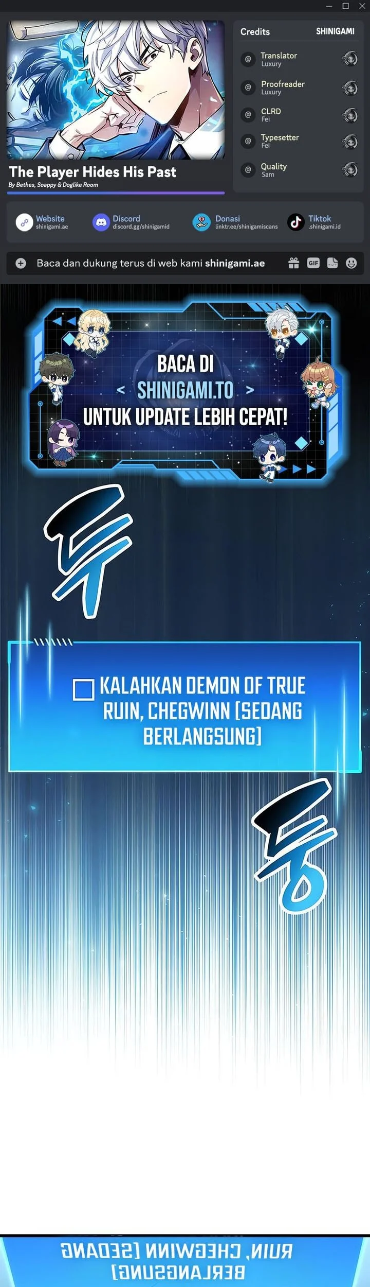 The Player Hides His Past Chapter 101 - halaman 1