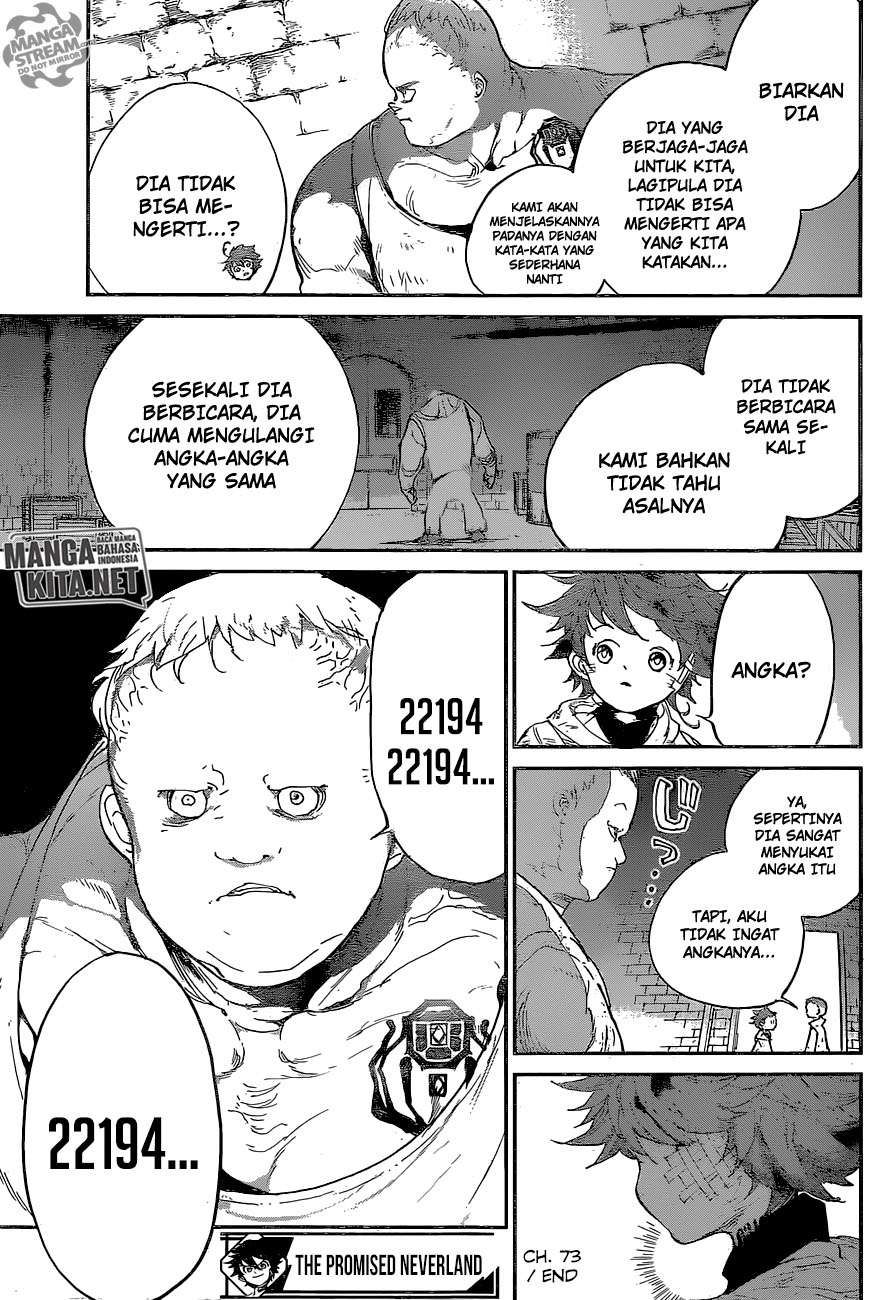 The Promised Neverland Chapter 73 - halaman 20