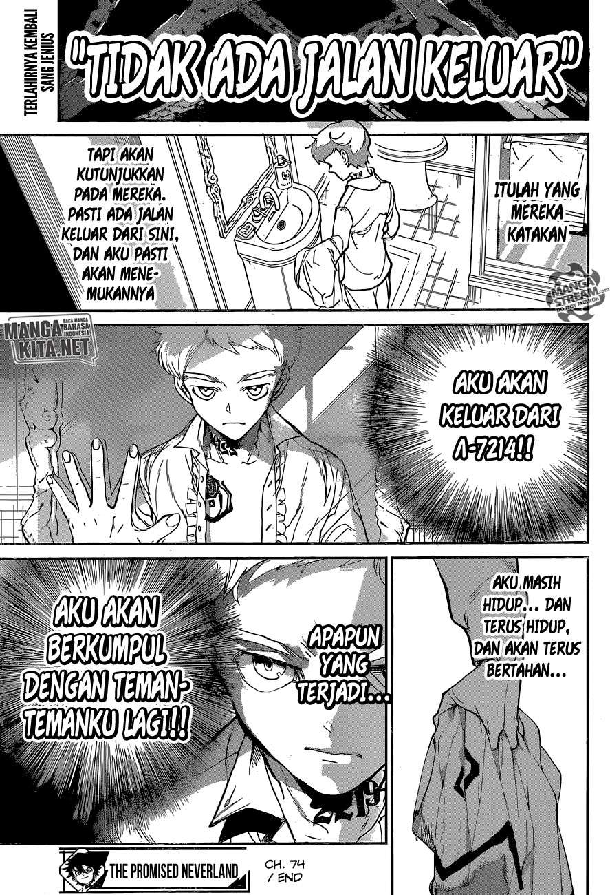 The Promised Neverland Chapter 74 - halaman 19