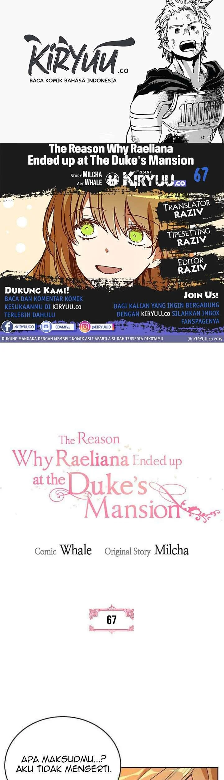The Reason Why Raeliana Ended up at the Duke’s Mansion Chapter 67 - halaman 1