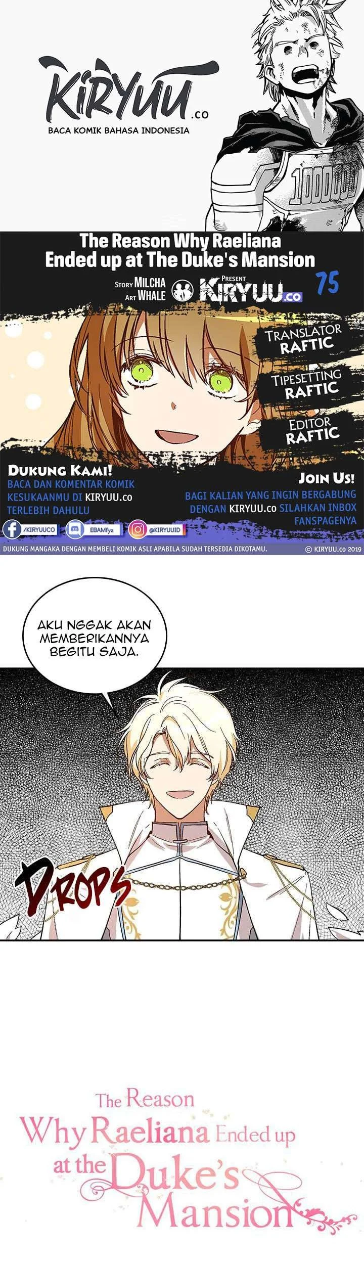 The Reason Why Raeliana Ended up at the Duke’s Mansion Chapter 75 - halaman 1