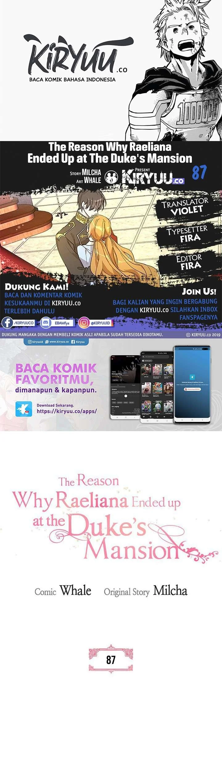 The Reason Why Raeliana Ended up at the Duke’s Mansion Chapter 87 - halaman 1