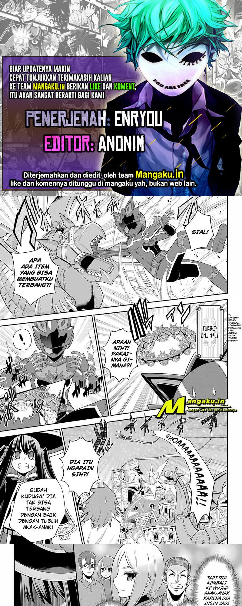 The Red Ranger Becomes an Adventurer in Another World Chapter 20.2 - halaman 1