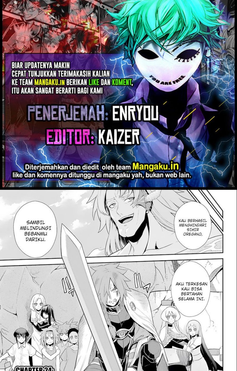 The Red Ranger Becomes an Adventurer in Another World Chapter 24.2 - halaman 1