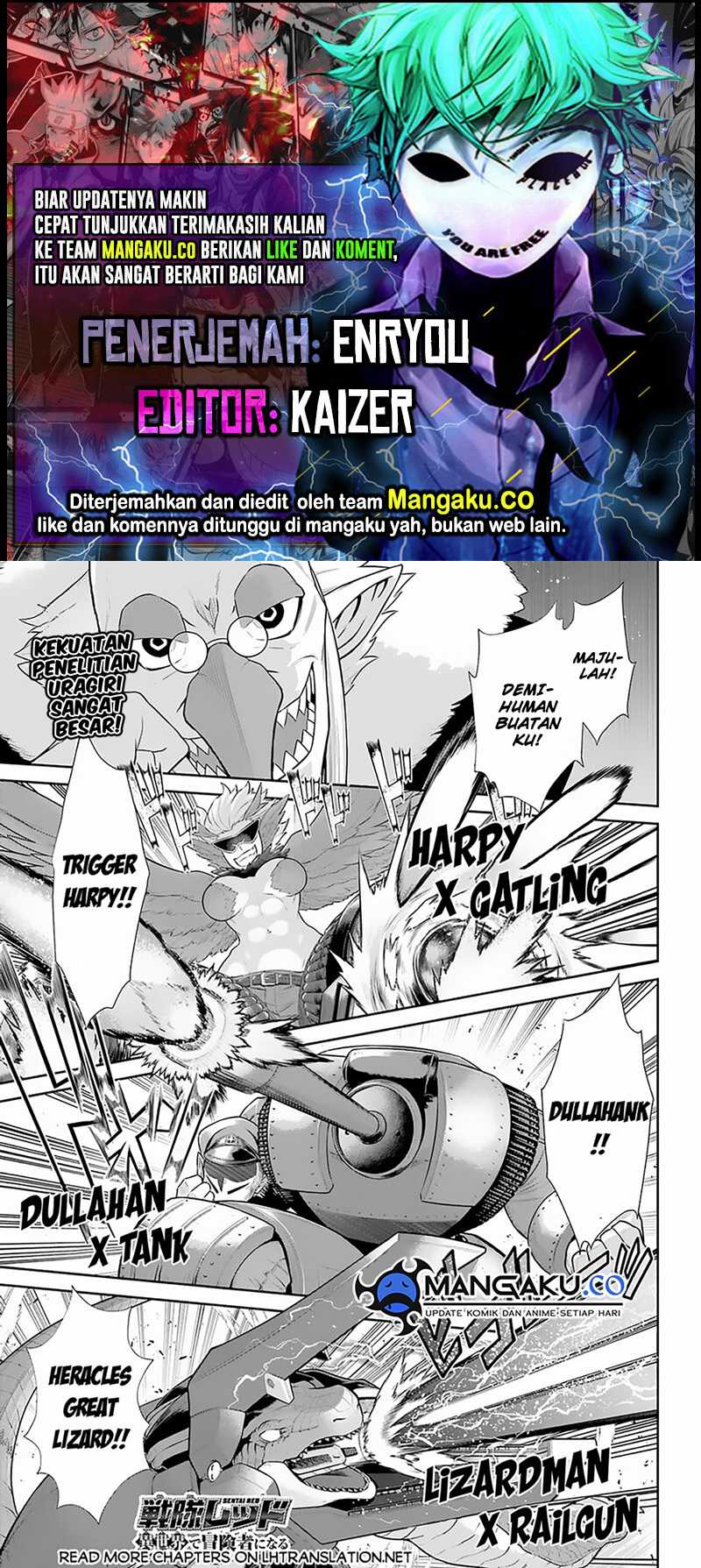 The Red Ranger Becomes an Adventurer in Another World Chapter 28.1 - halaman 1