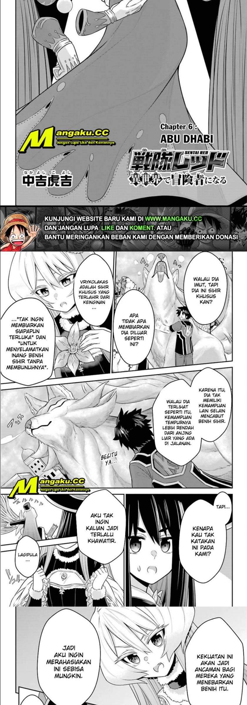 The Red Ranger Becomes an Adventurer in Another World Chapter 6 - halaman 2
