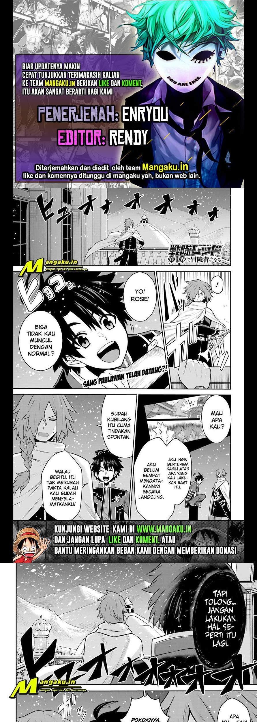 The Red Ranger Becomes an Adventurer in Another World Chapter 8.1 - halaman 1
