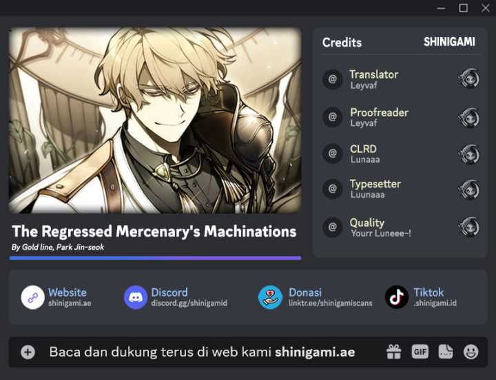 The Regressed Mercenary’s Machinations Chapter 27 - halaman 1