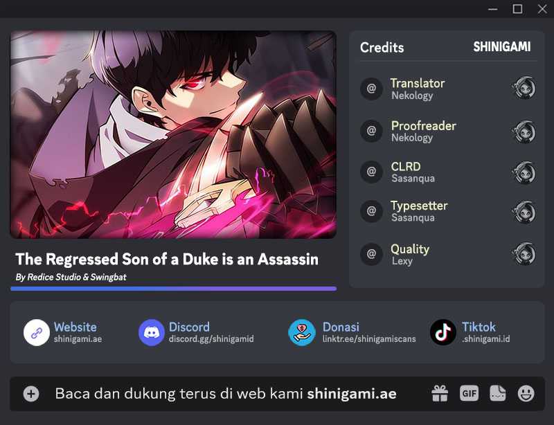 The Regressed Son Of A Duke Is An Assassin Chapter 11 - halaman 1