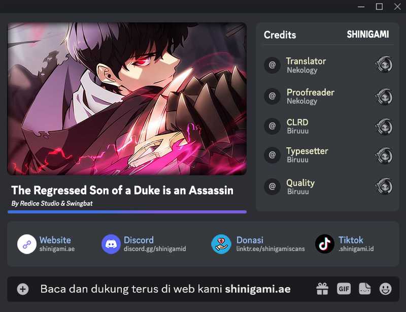 The Regressed Son Of A Duke Is An Assassin Chapter 19 - halaman 1