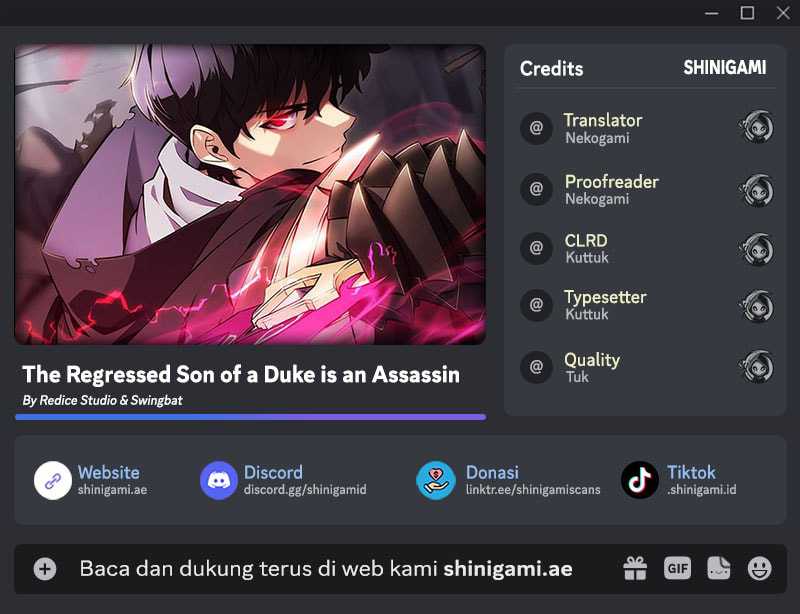 The Regressed Son Of A Duke Is An Assassin Chapter 64 - halaman 1