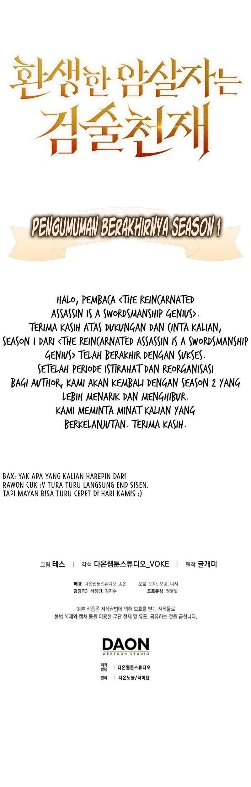 The Reincarnated Assassin is a Genius Swordsman Chapter 37 - halaman 61