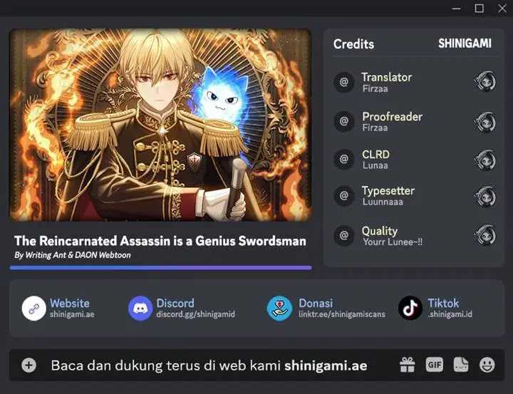 The Reincarnated Assassin is a Genius Swordsman Chapter 61 - halaman 1
