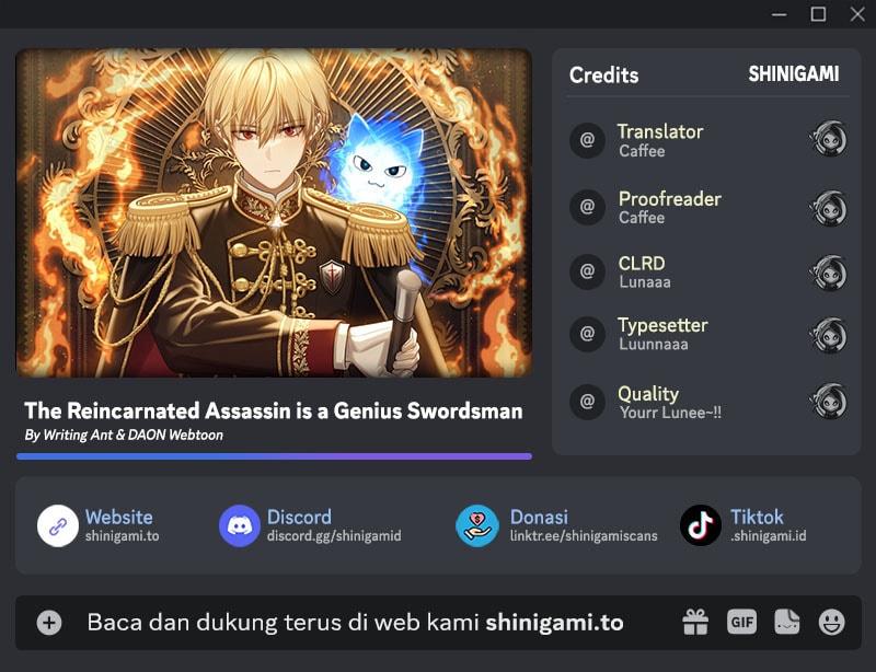 The Reincarnated Assassin is a Genius Swordsman Chapter 72 - halaman 1