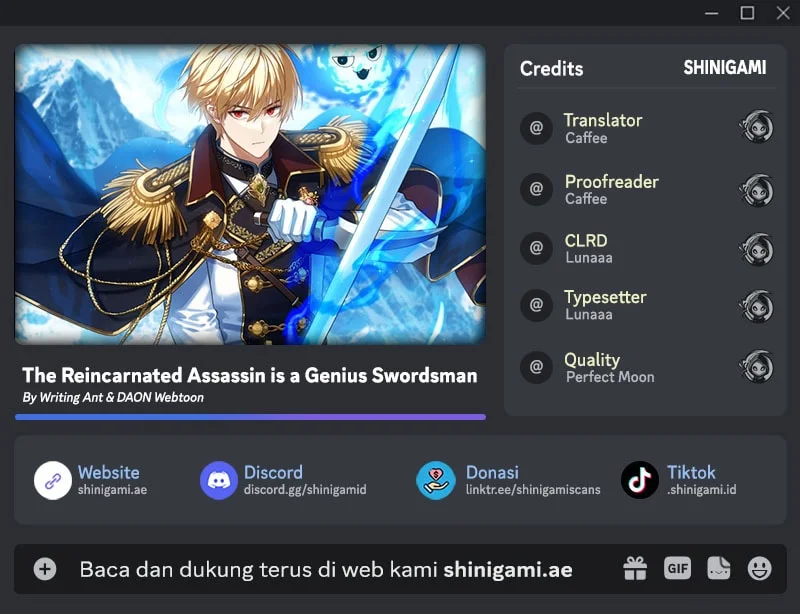 The Reincarnated Assassin is a Genius Swordsman Chapter 87 - halaman 1