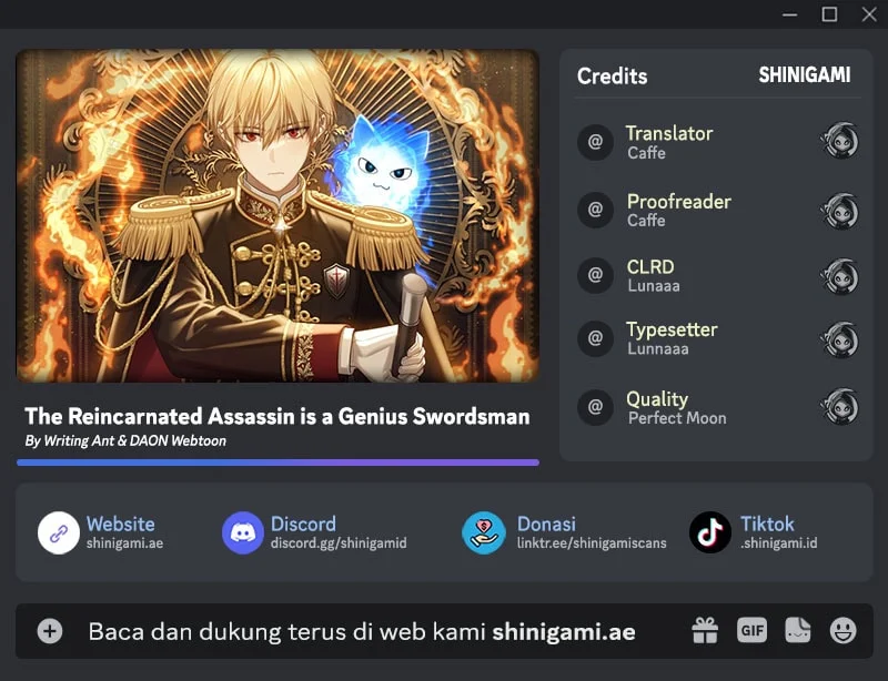 The Reincarnated Assassin is a Genius Swordsman Chapter 92 - halaman 1