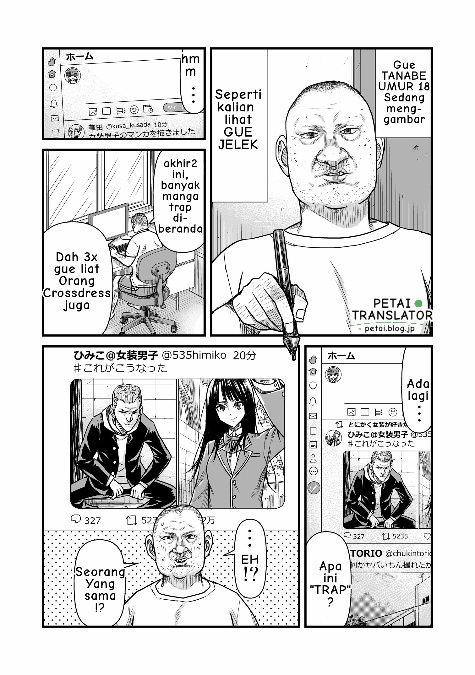 The result of unattractive men having interest in Crossdressing Chapter 1 - halaman 2