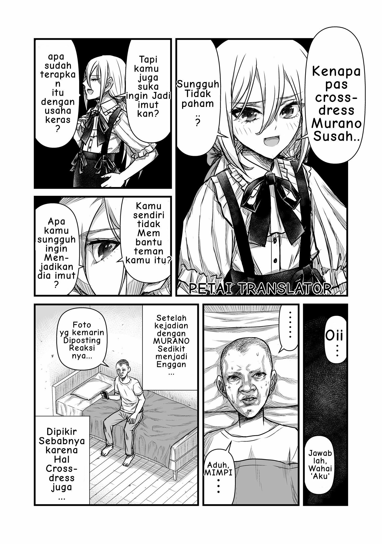 The result of unattractive men having interest in Crossdressing Chapter 3 - halaman 1