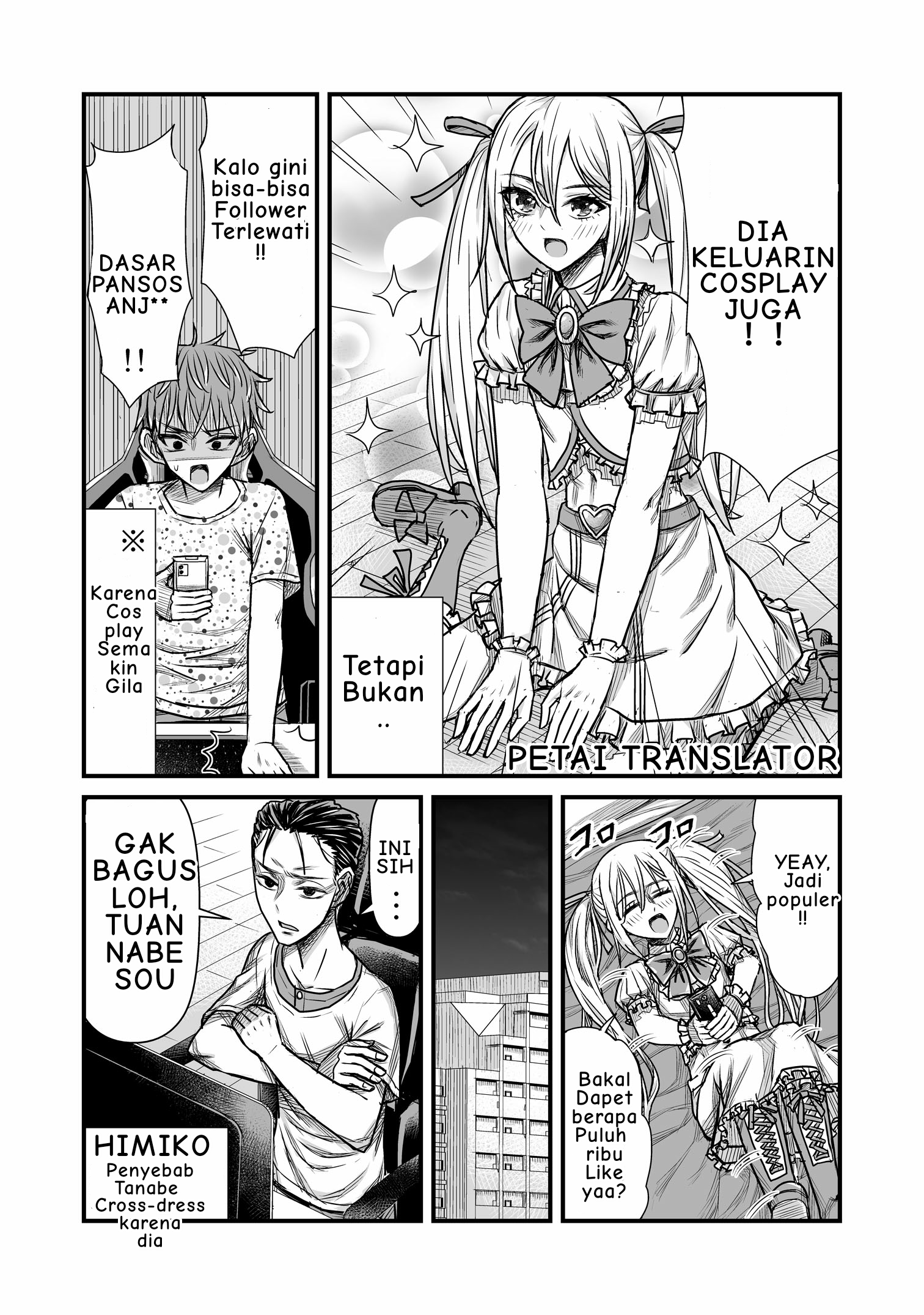 The result of unattractive men having interest in Crossdressing Chapter 3 - halaman 8