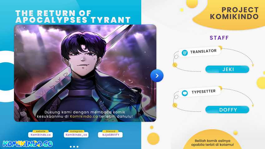 The Return Of Apocalypses Tyrant Chapter 33 - halaman 1