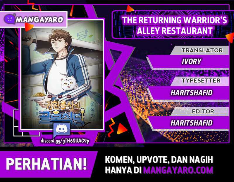 The Returning Warrior’s Alley Restaurant Chapter 34 - halaman 1