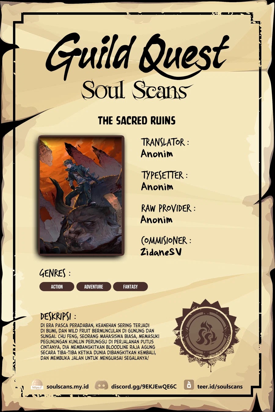 The Sacred Ruins Chapter 147 - halaman 1