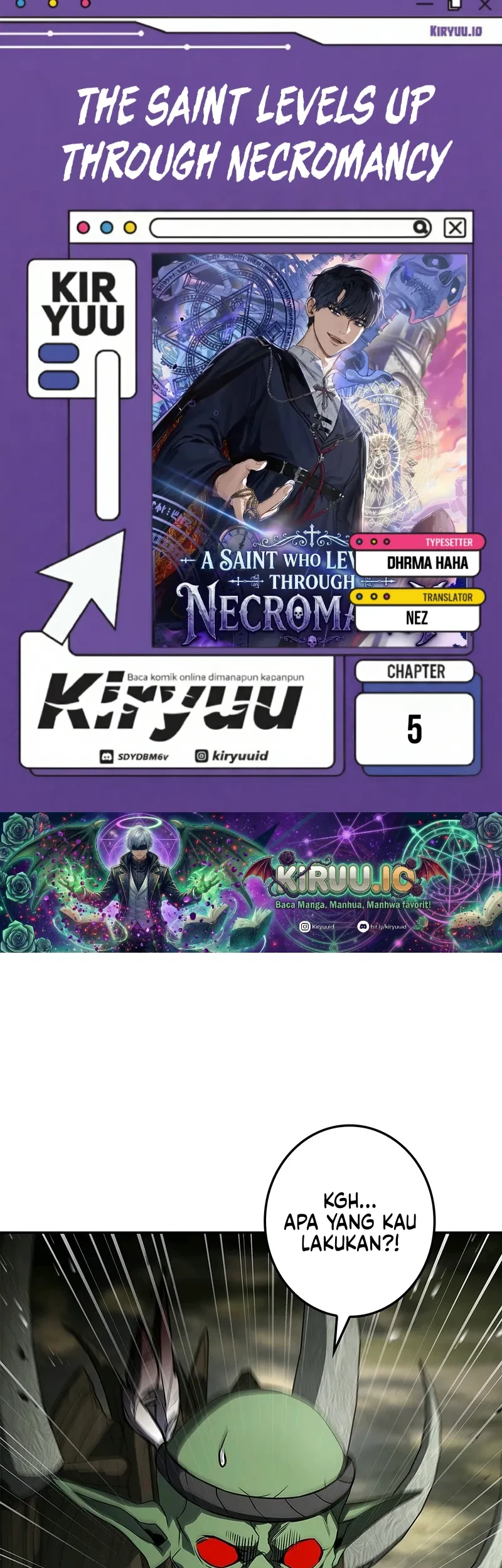 The Saint Levels Up Through Necromancy Chapter 5 - halaman 1