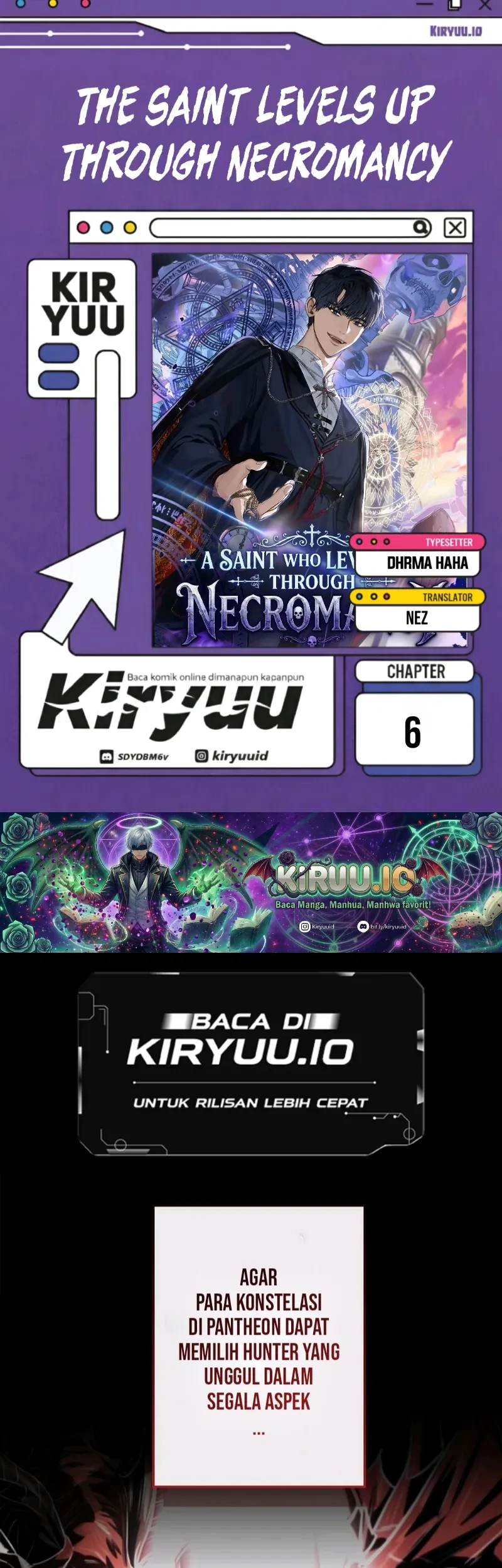 The Saint Levels Up Through Necromancy Chapter 6 - halaman 1