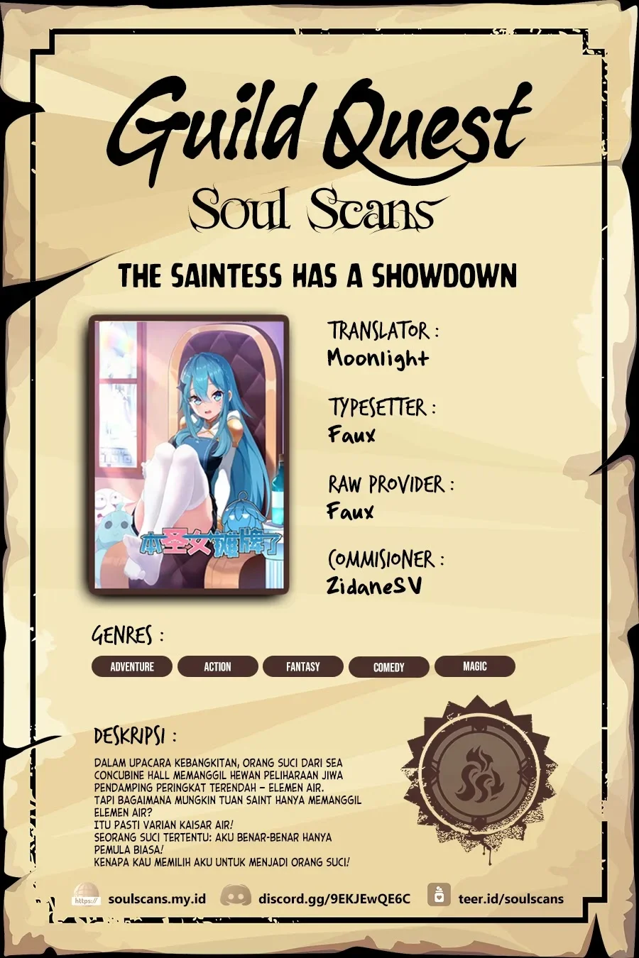The Saintess Has a Showdown Chapter 168 - halaman 1