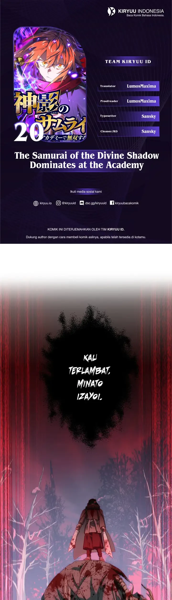 The Samurai of the Divine Shadow Dominates at the Academy Chapter 20 - halaman 1