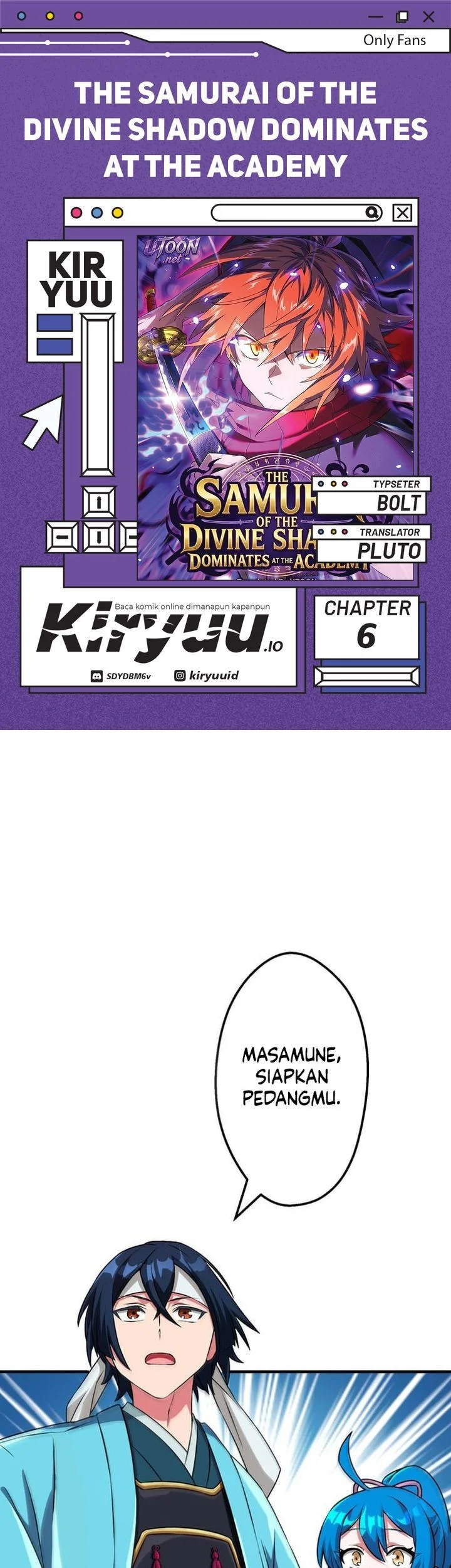 The Samurai of the Divine Shadow Dominates at the Academy Chapter 6 - halaman 1