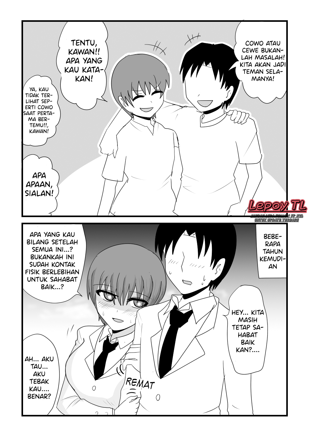 The Story of a Girl Who's My Best Friend, She's Acting Strange Lately Chapter 1 - halaman 1